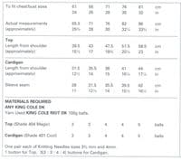 King Cole Riot Top Cardigan Knitting Pattern 3217