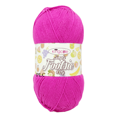 King Cole Simply Footsie 4Ply 5227 Raspberry