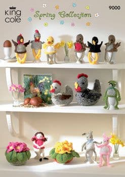 King Cole Spring Collection Knitting Pattern 9000