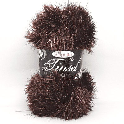 King Cole TINSEL Chunky 1585 Copper Eyelash Yarn