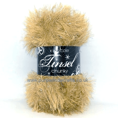 King Cole TINSEL Chunky 1860 Latte Eyelash Yarn