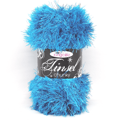 King Cole Tinsel Chunky Yarn 1583 Turquoise