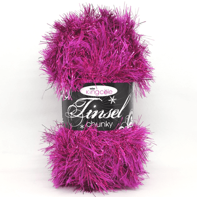 King Cole Tinsel Chunky Yarn 1584 Pink