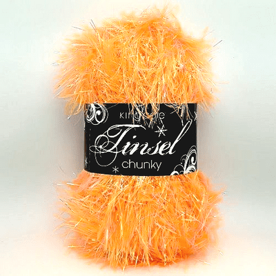 King Cole Tinsel Chunky Yarn - 1991 Orangutan