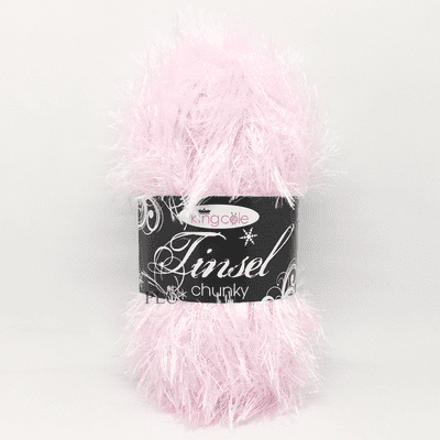 King Cole Tinsel Chunky Yarn 1993 Pale Pink