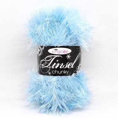 King Cole Tinsel Chunky Yarn 1995 Pale Blue