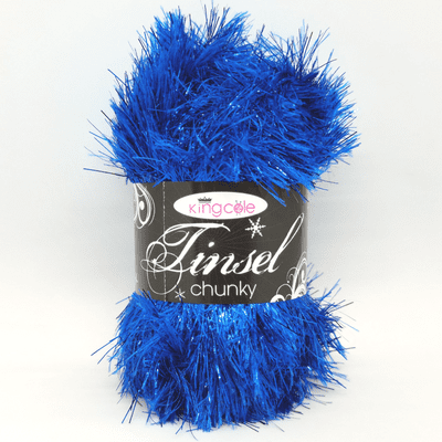 King Cole Tinsel Chunky Yarn 217 Royal Blue