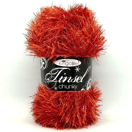 King Cole Tinsel Chunky Yarn - 3222 Flame