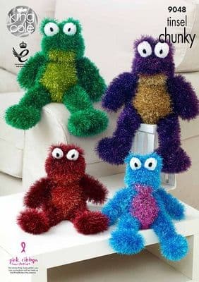 King Cole Tinsel FROG Knitting Pattern 9048