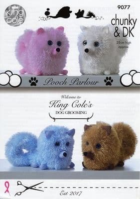 King Cole Tinsel Pomeranian Dogs Pattern 9077