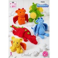 King Cole Toastie Dragons 9204 Crochet Pattern