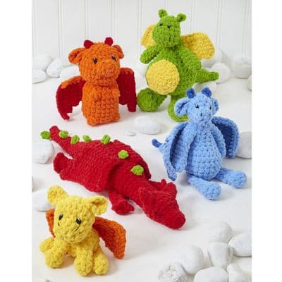King Cole Toastie Dragons 9204 Crochet Pattern