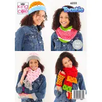King Cole Toastie Fruity Accessories 6232 Knitting Pattern