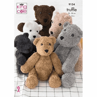 King Cole Truffle Bear Knitting Pattern 9134
