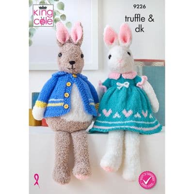 King Cole Truffle Bunnies Knitting Pattern 9226