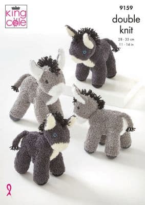 King Cole Truffle Donkey Knitting Pattern 9159