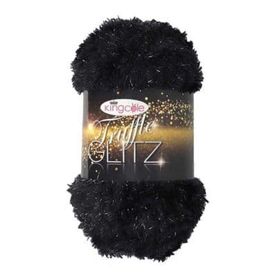 King Cole Truffle Glitz Yarn 5421 Jet Black