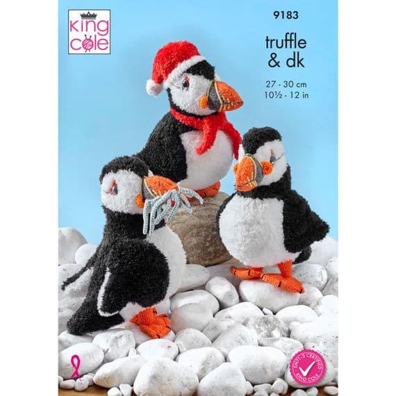 King Cole Truffle Puffins Knitting Pattern 9183