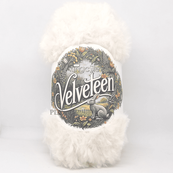 King Cole Velveteen Super Chunky Yarn 6120 Snow