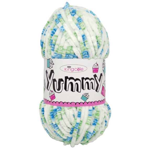 King Cole Yummy Chenille Baby Yarn 2211 Jelly Bean