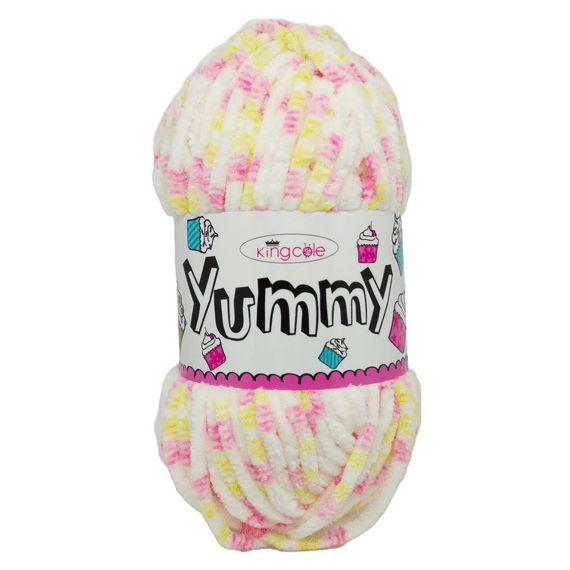King Cole Yummy Chenille Baby Yarn 2214 Battenberg