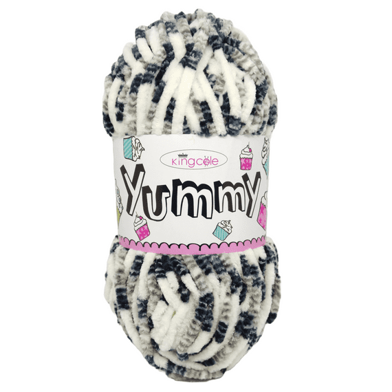 King Cole Yummy Chenille Baby Yarn 2218 Liquorice
