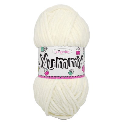 King Cole Yummy Chenille Baby Yarn 2223 Cream