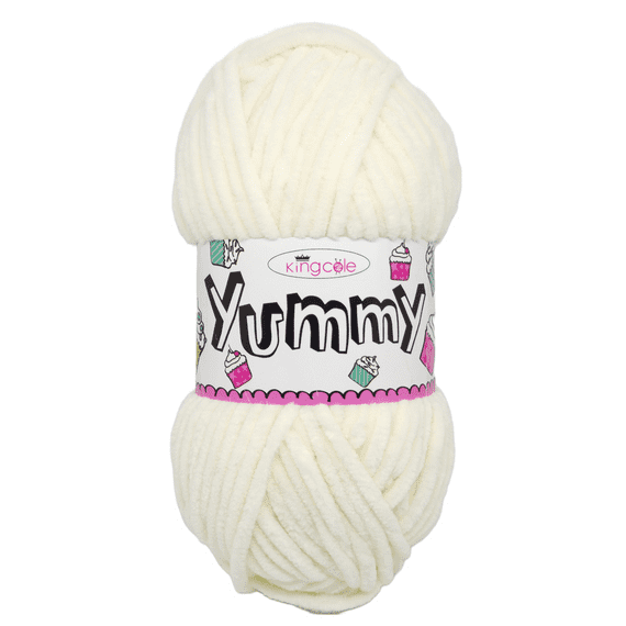 King Cole Yummy Chenille Baby Yarn 2223 Cream
