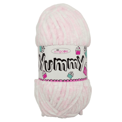 King Cole Yummy Chenille Baby Yarn 3369 Candy Floss
