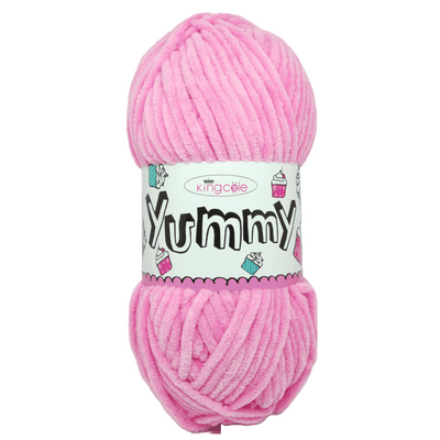 King Cole Yummy Chenille Baby Yarn 3463 Sugar Pink
