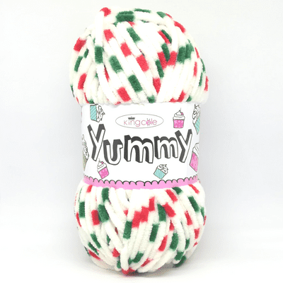 King Cole Yummy Chenille Baby Yarn 3464 Merry Christmas