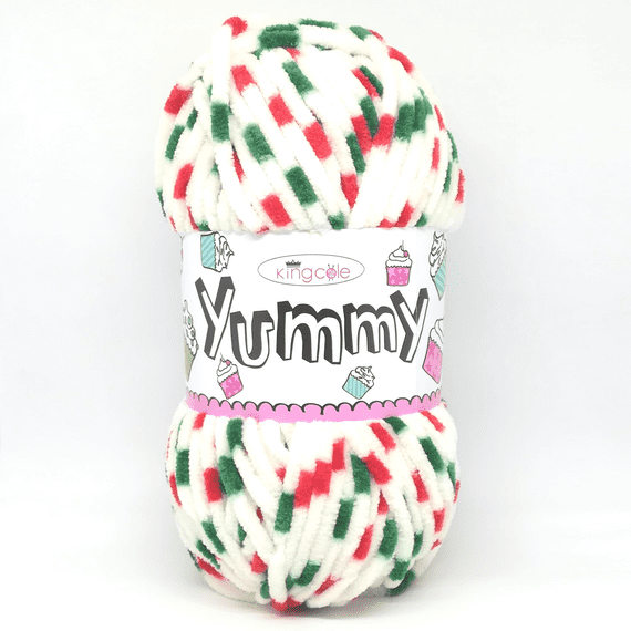 King Cole Yummy Chenille Baby Yarn 3464 Merry Christmas