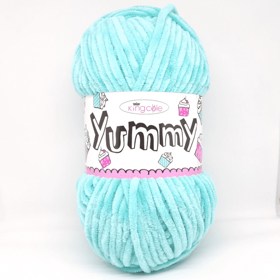 King Cole Yummy Chenille Baby Yarn 3476 Turquoise
