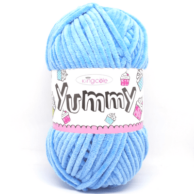 King Cole Yummy Chenille Baby Yarn 4741 Ocean Blue
