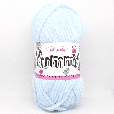 King Cole Yummy Chenille Baby Yarn 4748 Ice Blue