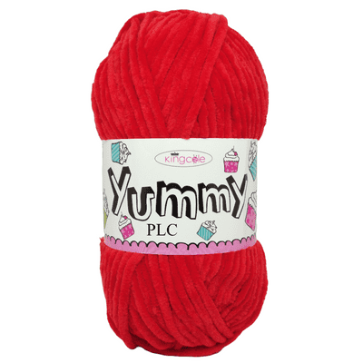 King Cole Yummy Chenille Baby Yarn 4749 Red