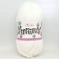 King Cole Yummy Chenille Yarn 2209 White