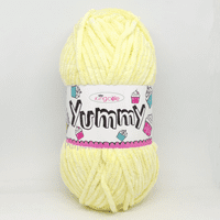 King Cole Yummy Chenille Yarn 2220 Lemon (Yellow)