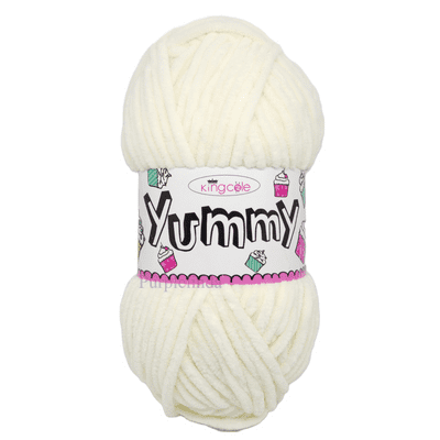 King Cole Yummy Chenille Yarn 2223 Cream