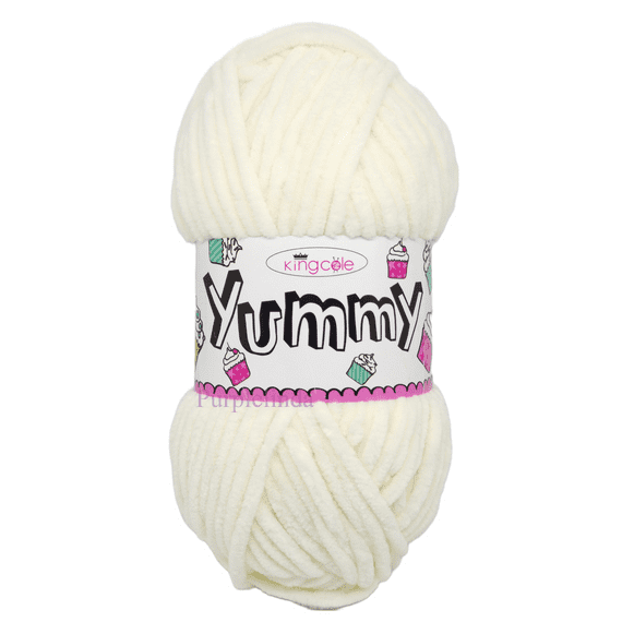 King Cole Yummy Chenille Yarn 2223 Cream