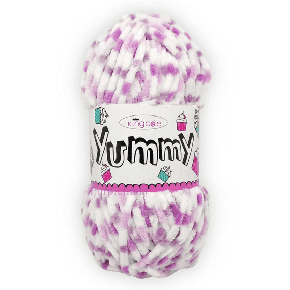 King Cole Yummy Chenille Yarn 3226 Berries