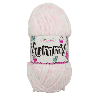 King Cole Yummy Chenille Yarn 3369 Candy Floss
