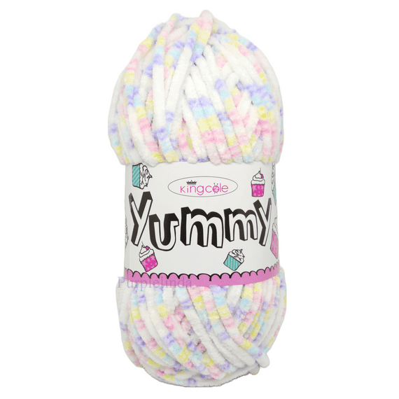 King Cole Yummy Chenille Yarn 3370 Tutti Frutti