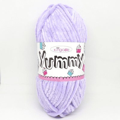 King Cole Yummy Chenille Yarn 3462 Lilac