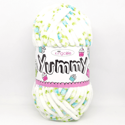 King Cole Yummy Chenille Yarn 4745 Blue Rose