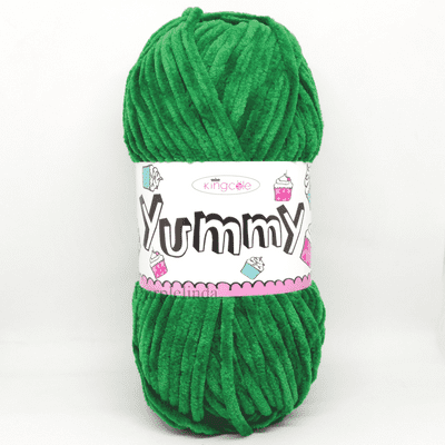 King Cole Yummy Chenille Yarn 4750 Green