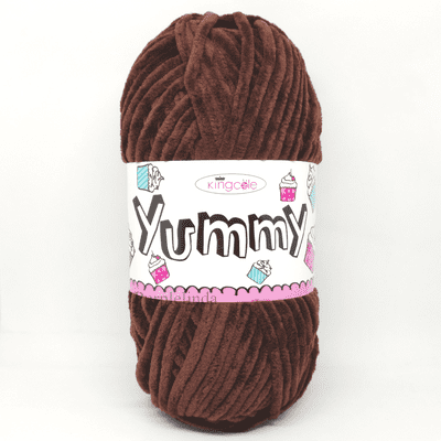 King Cole Yummy Chenille Yarn 4759 Chocolate (Brown)