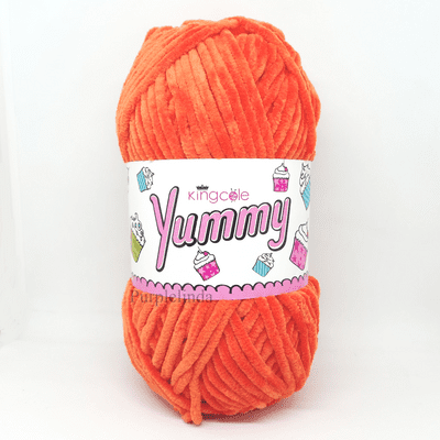 King Cole Yummy Chenille Yarn 5784 Burnt Orange