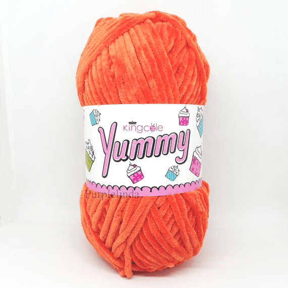 King Cole Yummy Chenille Yarn 5784 Burnt Orange