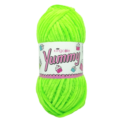 King Cole Yummy Chenille Yarn 5791 Green Zest